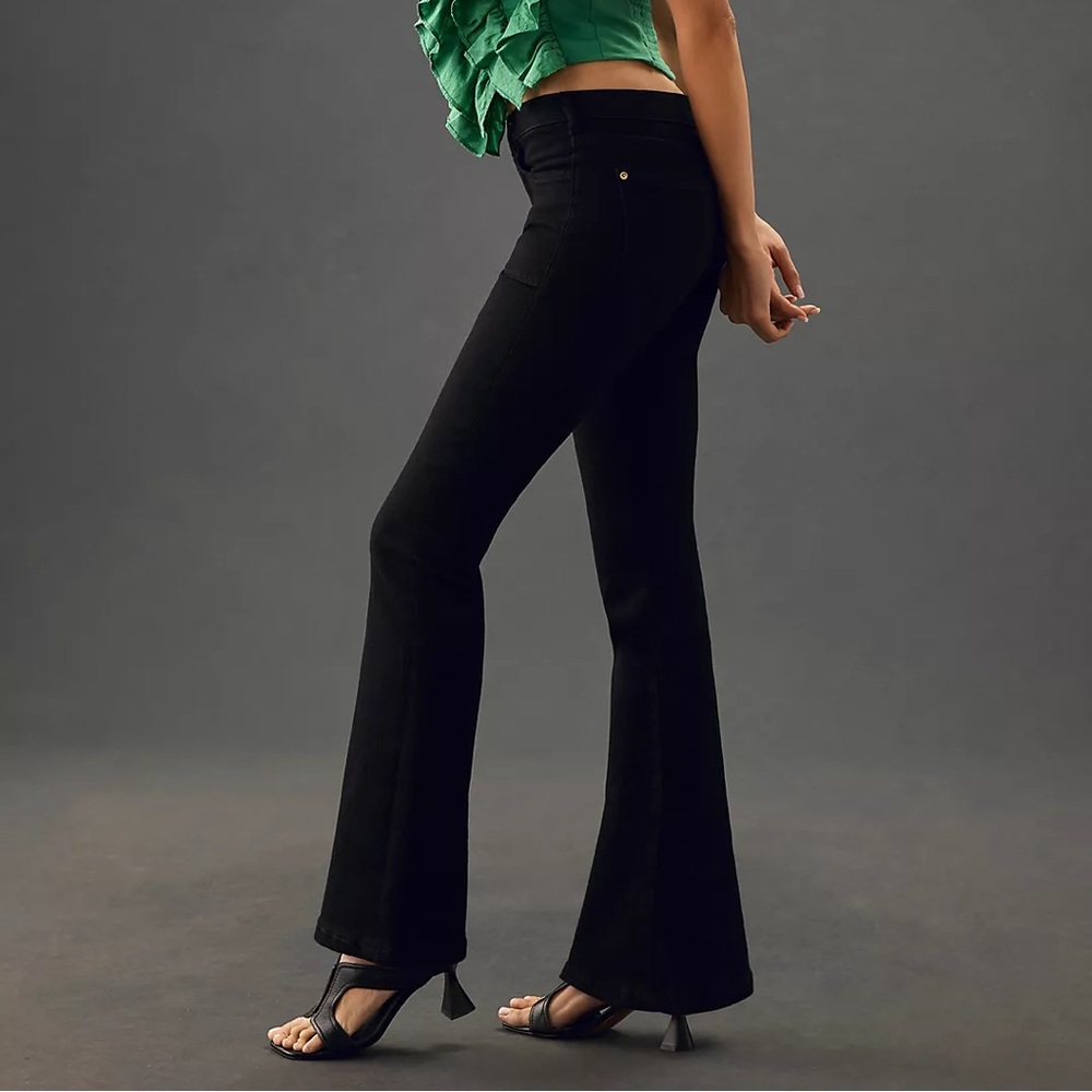 NWOT Pilcro “The Icon” Black Mid Rise Flare Jeans